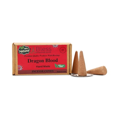 100% Natural Incense Cone Handmade Hand Dipped The Best Scent (Dragon Blood)