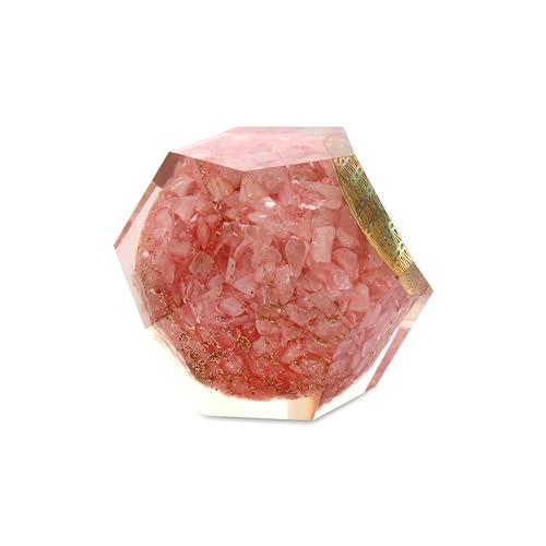 Natural orgonite Healing Rose Quartz Crystal