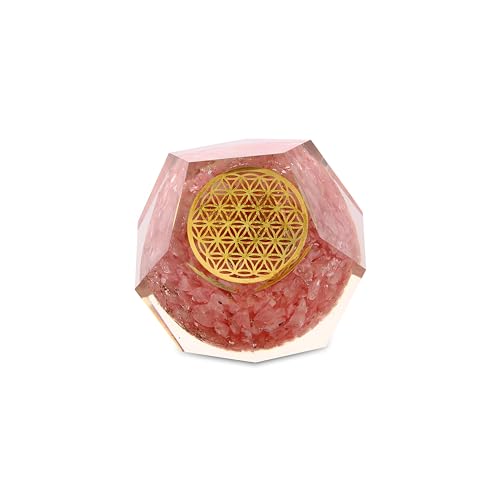 Natural orgonite Healing Rose Quartz Crystal