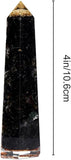 Natural Black Tourmaline Obelisk Orgone Crystal