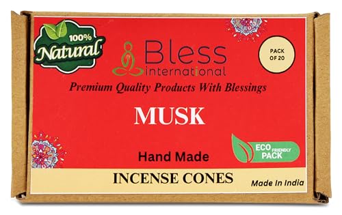 100% Natural Incense Cone Handmade Hand Dipped The Best Scent (Musk)