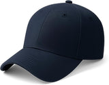 Premium Cotton Baseball Caps for Men & Women – Adjustable Snapback (Navy Blue)