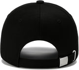 Premium Cotton Baseball Caps for Men & Women – Adjustable Snapback (Black)