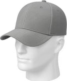 Premium Cotton Baseball Caps for Men & Women – Adjustable Snapback (Grey)