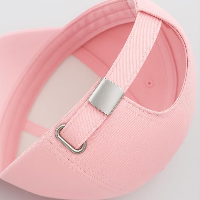 Premium Cotton Baseball Caps for Men & Women – Adjustable Snapback (Pink)