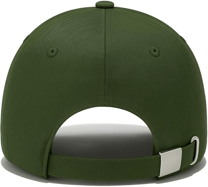 Premium Cotton Baseball Caps for Men & Women – Adjustable Snapback (Navy Green)
