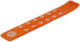 Traditional Handmade Wooden Incense Stick Holder, Ash-Catcher, Stand for Aromatherapy, Meditation, Yoga (Orange) 10 Inches