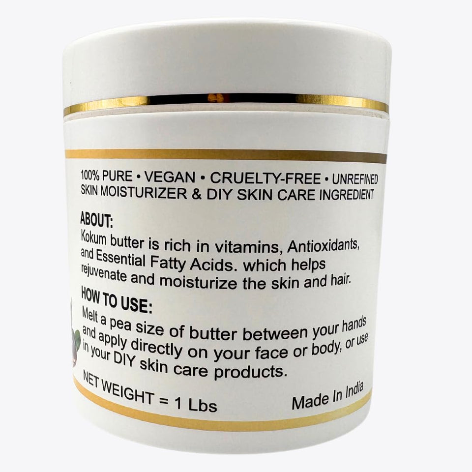 Organic Raw Pure and Natural Kokum Body Butter