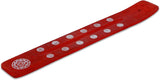 Traditional Handmade Wooden Incense Stick Holder, Ash-Catcher, (Fire Red) 10 Inches