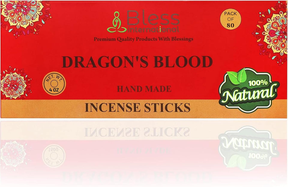 100% Natural Incense Sticks Handmade Hand Dipped The Best Scent (Dragon's Blood)