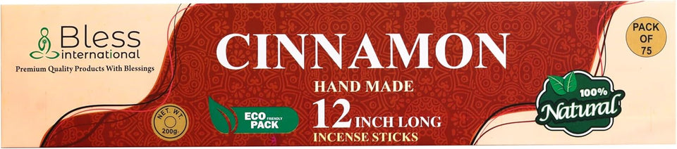 Natural Handmade Incense Sticks 12-Inches (Cinnamon)