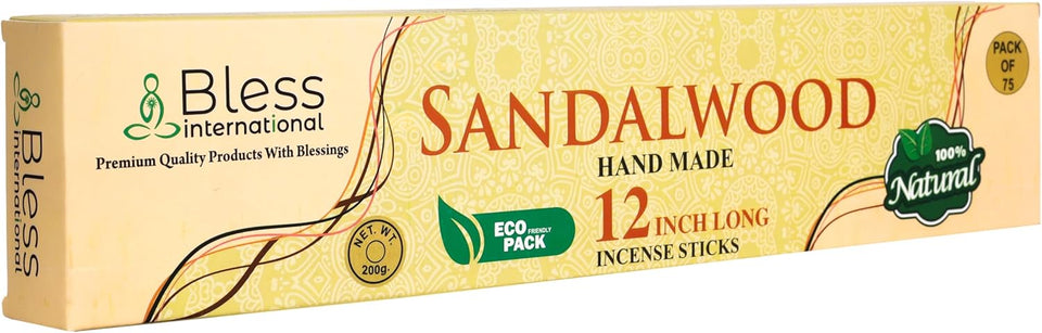 Natural Handmade Incense Sticks 12-Inches (Sandalwood)