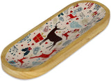 Traditional Handmade Wooden Trat Incense Stick Holder, Ash-Catcher, (Celebration, 11x4x1.22 Inches)