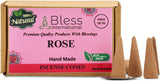 100%-Natural-Incense-Cones Handmade-Hand-Dipped The-Best-scents (Rose)
