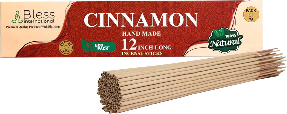 Natural Handmade Incense Sticks 12-Inches (Cinnamon)