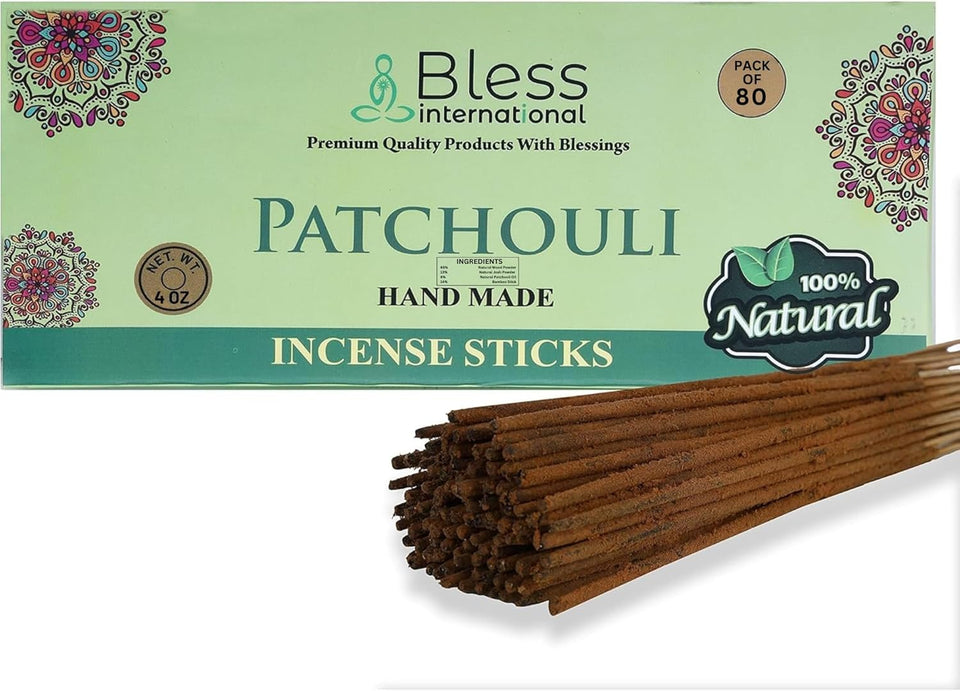 100% Natural Incense Sticks Handmade Hand Dipped The Best Scent (Patchouli)