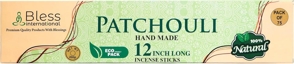 Natural Handmade Incense Sticks 12-Inches (Patchouli)