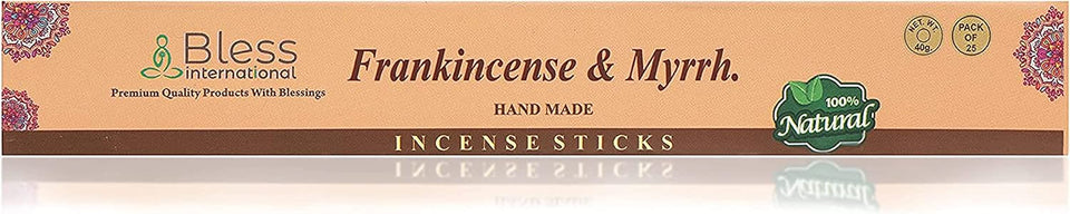 100% Natural Incense Sticks Handmade Hand Dipped The Best Scent (Frankincense and Myrrh)