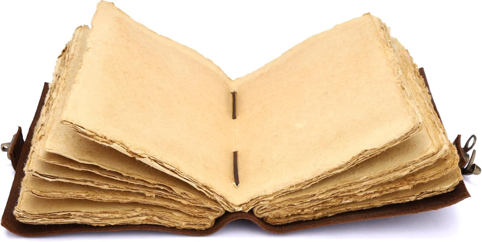 Vintage Handmade Rustic Leather Diaries (Coffee Brown)