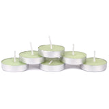 Lemon-Grass Tea Light Candles 24-Pack Colored
