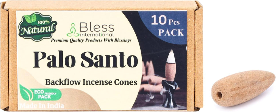 100% Natural Incense Backflow Cones Handmade The Best Scent (Palo santo)