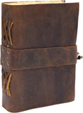 Vintage Handmade Rustic Leather Diaries (Coffee Brown)