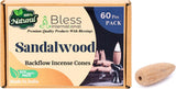 100% Natural Incense Backflow Cones Handmade The Best Scent (Sandalwood)