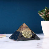 Natural Orgone pyramid Black tourmaline Healing crystal