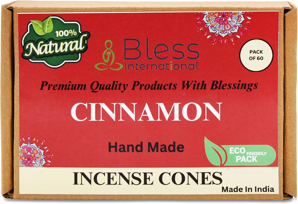 100% Natural Incense Cone Handmade Hand Dipped The Best Scent (Cinnamon)