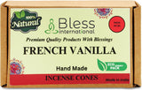 100% Natural Incense Cone Handmade Hand Dipped The Best Scent (French-Vanilla)