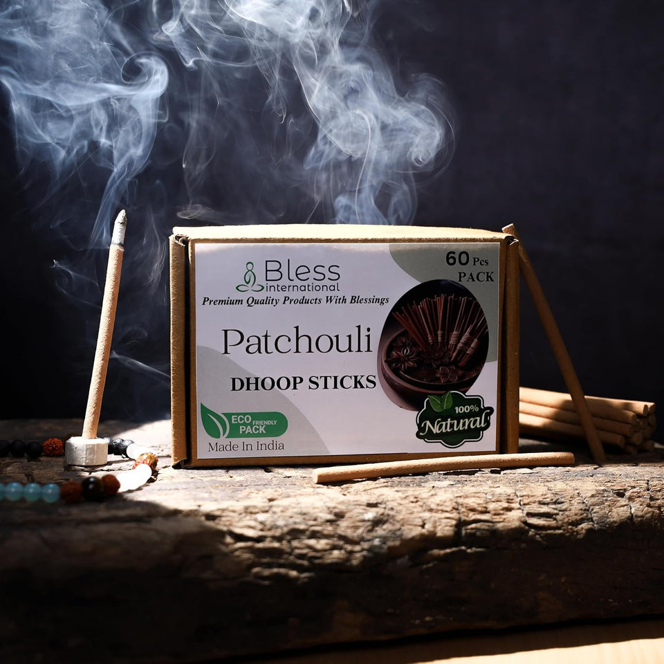 100% Natural Incense Dhoop Sticks Handmade The Best Scent (Patchouli)