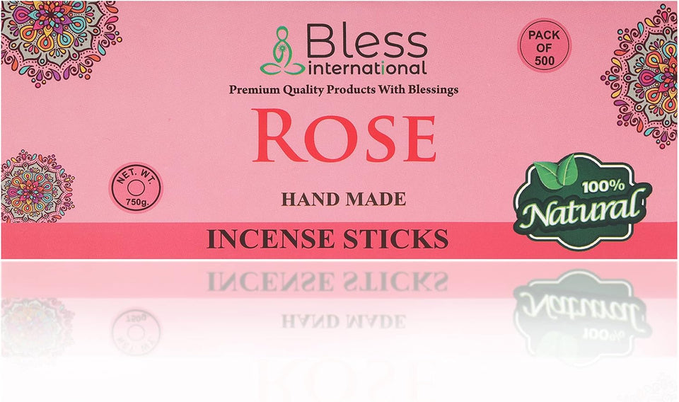 100% Natural Incense Sticks Handmade Hand Dipped The Best Scent (Rose)