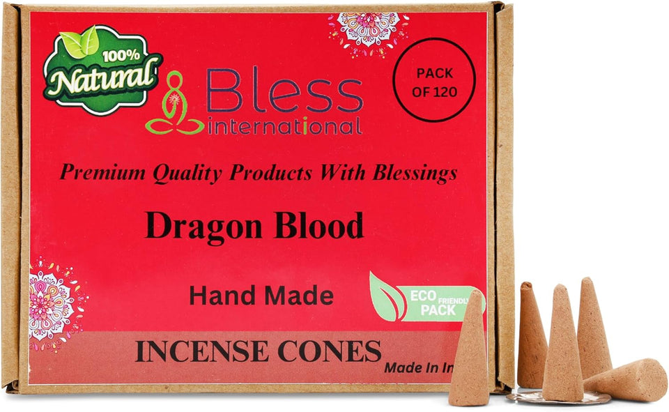 100% Natural Incense Cone Handmade Hand Dipped The Best Scent (Dragon Blood)