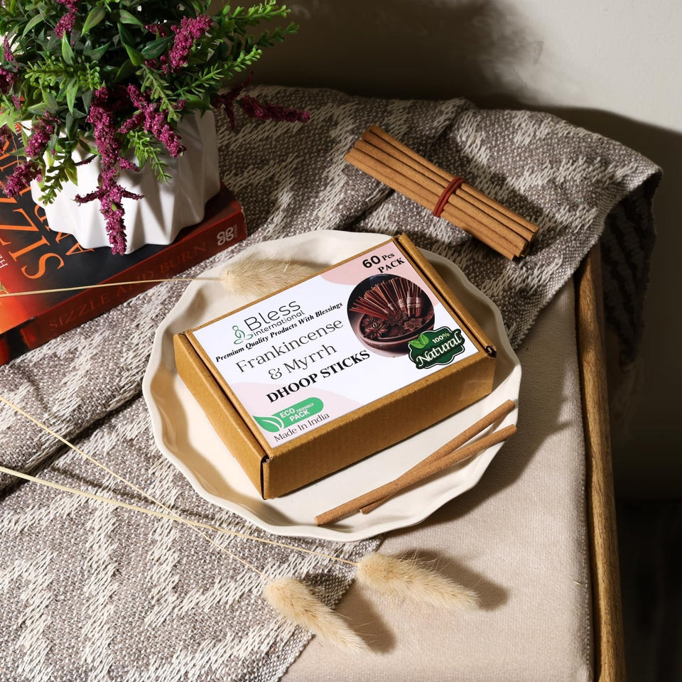 100% Natural Incense Dhoop Sticks Handmade The Best Scent (Frankincense and myrrh)