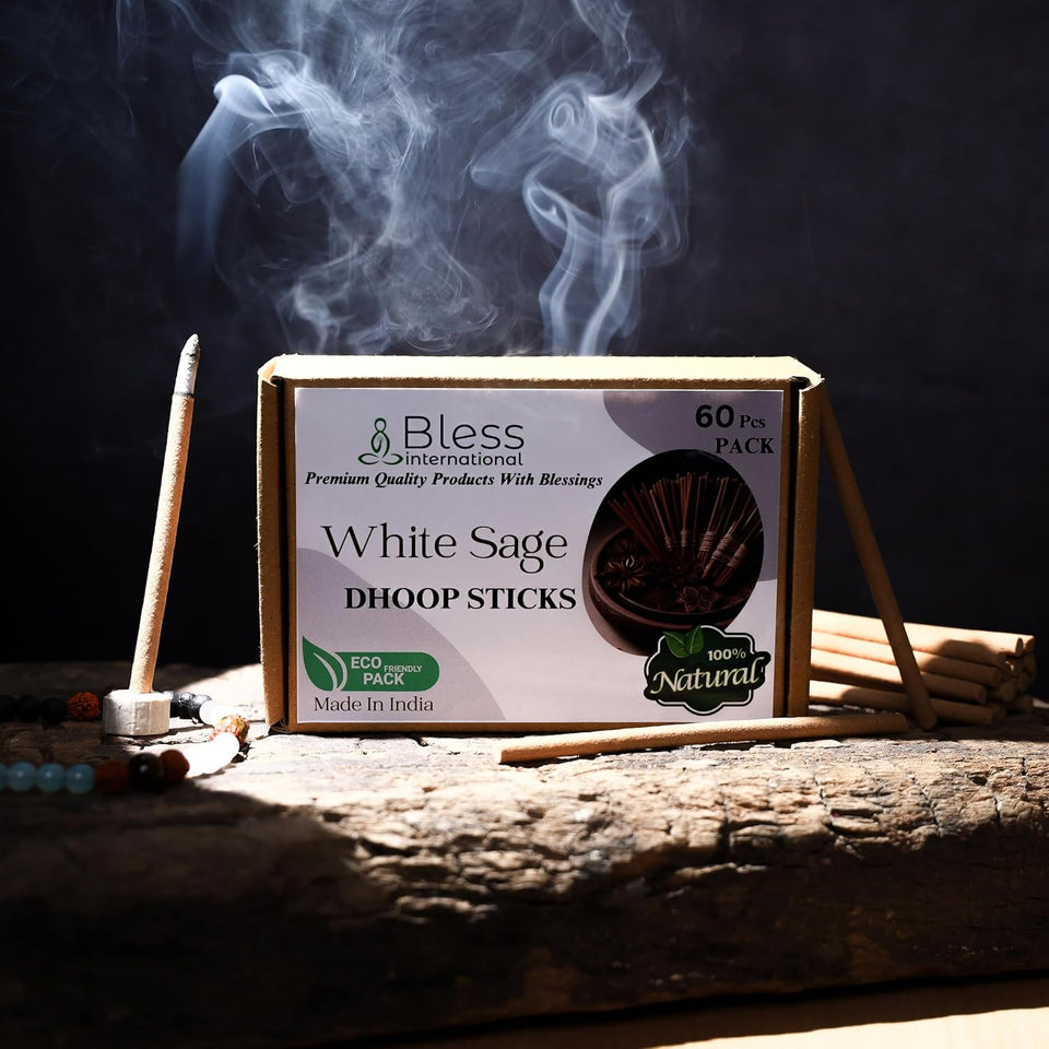 100% Natural Incense Dhoop Sticks Handmade The Best Scent (White-sage)