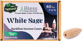 100% Natural Incense Backflow Cones Handmade The Best Scent (White Sage)