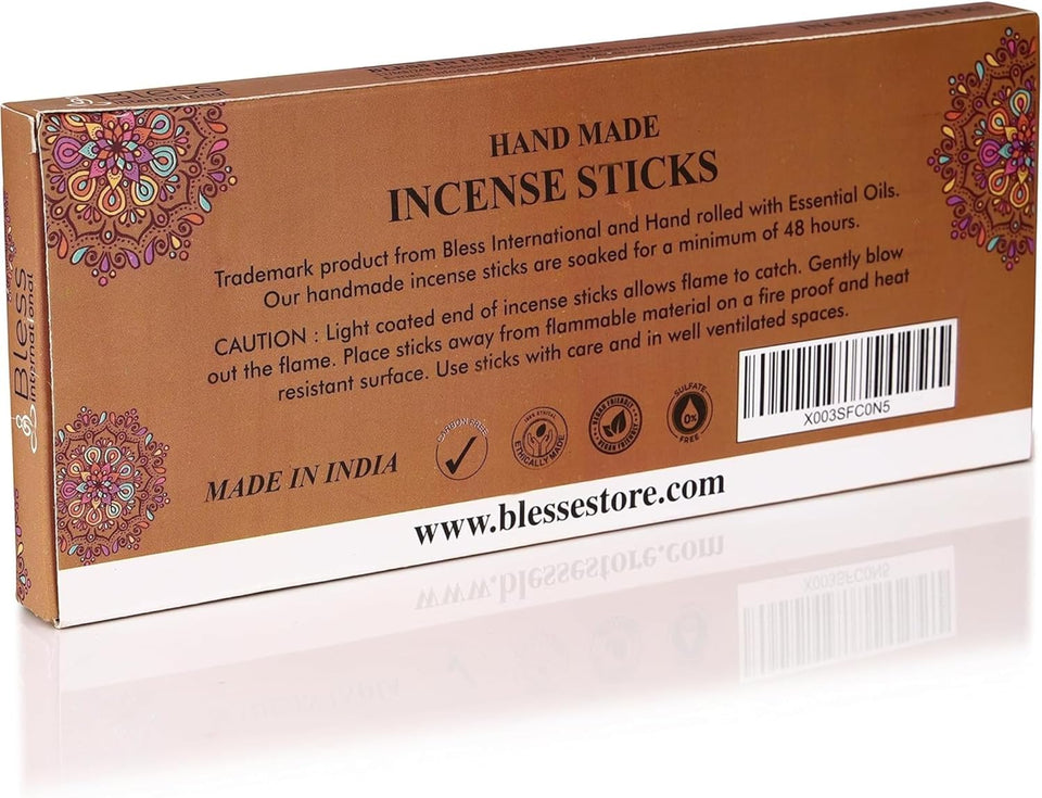 100% Natural Incense Sticks Handmade Hand Dipped The Best Scent (Coconut)