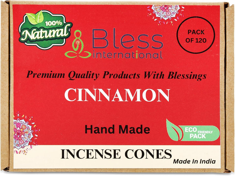100% Natural Incense Cone Handmade Hand Dipped The Best Scent (Cinnamon)