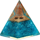 Orgone Pyramid Aquamarine Healing Crystal
