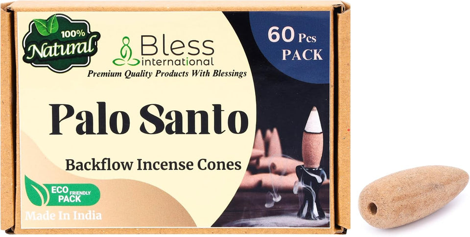 100% Natural Incense Backflow Cones Handmade The Best Scent (Palo santo)