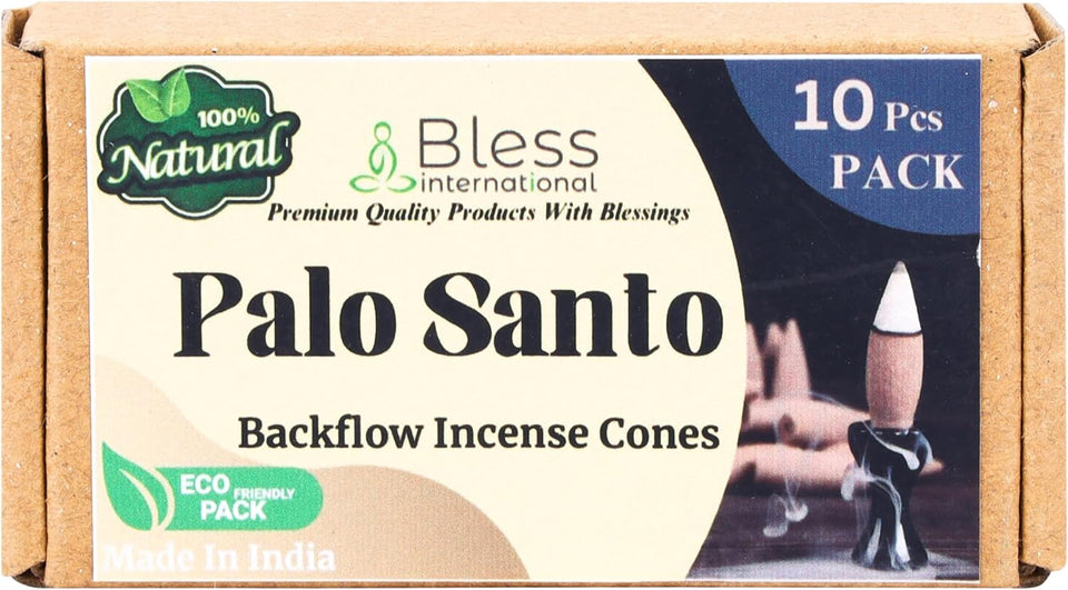 100% Natural Incense Backflow Cones Handmade The Best Scent (Palo santo)