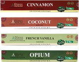 Assorted Incense Sticks 21-Scents Frankincense and Myrrh, Patchouli, Sandalwood, Palo Santo and More with Holder (25 Sticks of Each Scent)