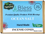 100% Natural Incense Cone Handmade Hand Dipped The Best Scent (Ocean-Salt)