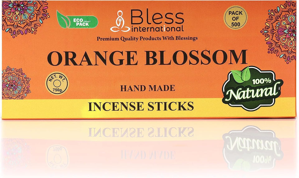 100% Natural Incense Sticks Handmade Hand Dipped The Best Scent (Orange Blossom)
