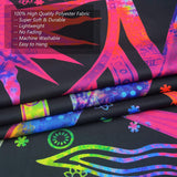 Hippie Bohemian Psychedelic Celestial Sun Moon Wall hanging Handmade Tapestry (Purple Multi)