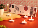 Rose Tea Light Candles 24-Pack Colored
