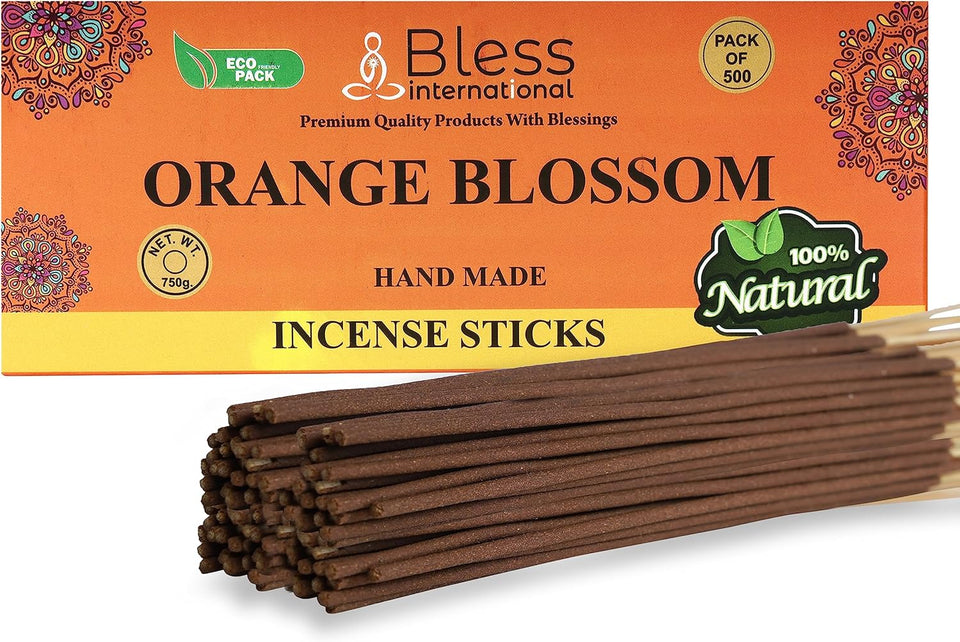 100% Natural Incense Sticks Handmade Hand Dipped The Best Scent (Orange Blossom)