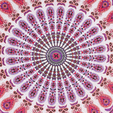 Hippie Bohemian Psychedelic Peacock Mandala Wall Hanging Bedding Tapestry (Pink Blue)