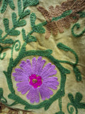 Hand Embroidered Mustard Yellow Velvet Suzani Jacket