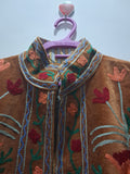 Vintage Style Brown Velvet Suzani Jacket